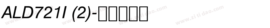 ALD721I (2)字体转换